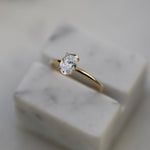Oval Solitaire Lab Grown Diamond Engagement Ring
