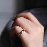 Delicate Men's Wedding Minimalistic Band in Solid Gold 6