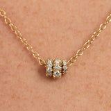 0.6 TCW Round Cut Multi Stone Moissanite Necklace
