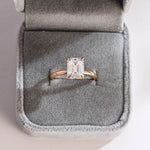 Stunning 1.0 - 2.0 CT Emerald Moissanite Engagement Ring with Solitaire Design 6