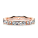 0.5 CT Round Half Eternity CVD EF/VVS Diamond Wedding Band 10