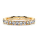 0.5 CT Round Half Eternity CVD EF/VVS Diamond Wedding Band 16