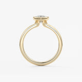 Marquise Bezel Lab Grown Diamond Engagement Ring
