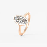 Marquise Split Shank Lab Grown Diamond Engagement Ring