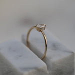Pear Solitaire Lab Grown Diamond Engagement Ring
