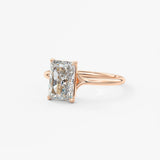 Radiant Split Shank Lab Grown Diamond Engagement Ring