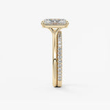 Radiant Split Shank Lab Grown Diamond Engagement Ring