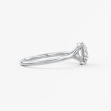 Round Solitaire Lab Grown Diamond Engagement Ring
