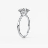 Round Solitaire Lab Grown Diamond Engagement Ring