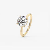 Round Solitaire Lab Grown Diamond Engagement Ring