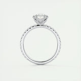2 CT Pear Solitaire CVD F/VS1 Diamond Engagement Ring 7