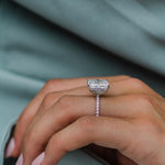 4.79 CT Radiant Cut Solitaire Moissanite Engagement Ring 4