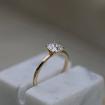 Cushion Solitaire Lab Grown Diamond Engagement Ring