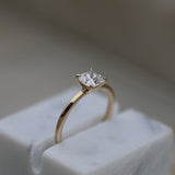 Cushion Solitaire Lab Grown Diamond Engagement Ring