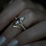 Pear Solitaire Lab Grown Diamond Engagement Ring