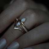 Pear Solitaire Lab Grown Diamond Engagement Ring