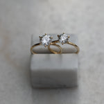 Round Solitaire Lab Grown Diamond Engagement Ring
