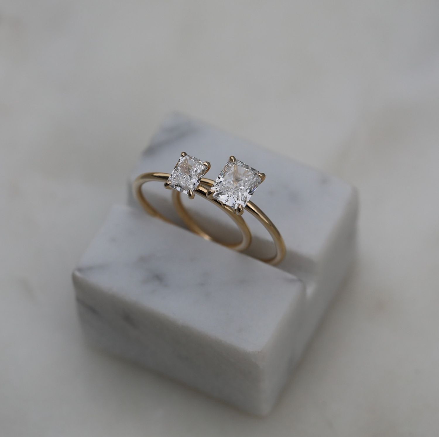 Radiant Solitaire Lab Grown Diamond Engagement Ring