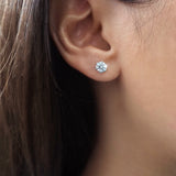 0.5 CT Round Solitaire Lab Grown Diamond Earrings