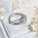 Oval Cluster Lab Grown Diamond Engagement Ring