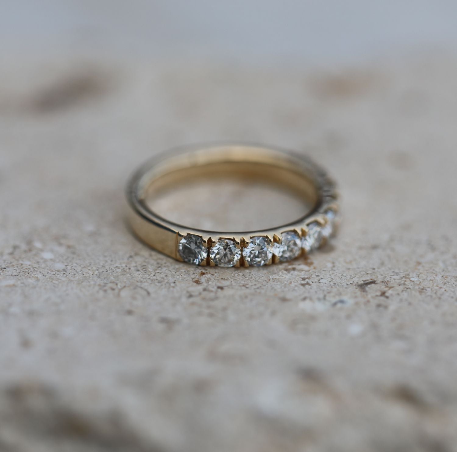 1.10 CT Round Lab Grown Diamond Wedding Band