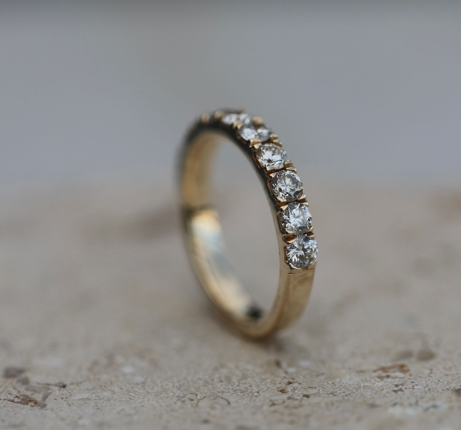 1.10 CT Round Lab Grown Diamond Wedding Band