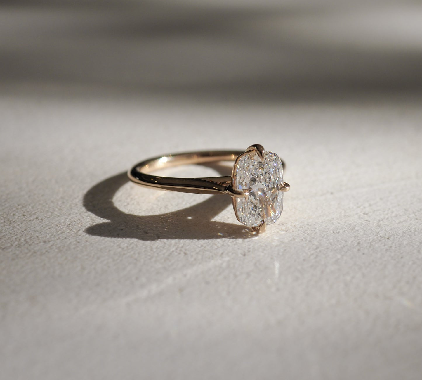 Stunning 1 CT Cushion Moissanite Engagement Ring with Solitaire Design