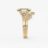 Oval Three Stone Bezel Lab Grown Diamond Engagement Ring