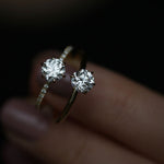 Round Solitaire Lab Grown Diamond Engagement Ring