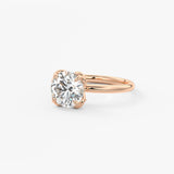Round Multi Stones Lab Grown Diamond Engagement Ring