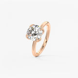 Round Multi Stones Lab Grown Diamond Engagement Ring