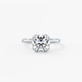 Round Multi Stones Lab Grown Diamond Engagement Ring