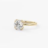 Round Multi Stones Lab Grown Diamond Engagement Ring