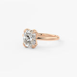 Elongated Cushion Multi Stones Lab Grown Diamond Engagement Ring