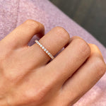 0.7 CT Round Full Eternity Lab Grown Diamond Wedding Band