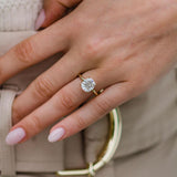 2.80 CT Cushion Solitaire Moissanite Engagement Ring 3