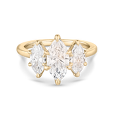 1.35 CT Marquise Lab Grown Diamond Trilogy Ring