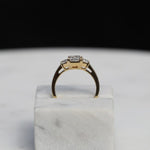 1.50 CT Radiant Three Stones Lab Grown Diamond Diamond Engagement Ring