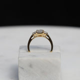1.50 CT Radiant Three Stones Lab Grown Diamond Diamond Engagement Ring