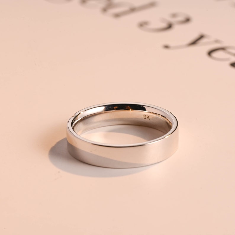 Delicate Moissanite Band with 0.05 TCW Round Cut Stones in Solid Gold 10