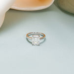 Stunning 1.0 - 2.0 CT Emerald Moissanite Engagement Ring with Solitaire Design 3