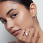 Stunning 1 CT Oval Moissanite Engagement Ring with Solitaire Design