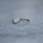 0.225 CT Round Curved Lab Grown Diamond Wedding Band