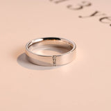 Delicate Moissanite Band with 0.05 TCW Round Cut Stones in Solid Gold 1