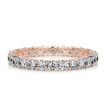 0.9 CT Round Full Eternity CVD EF/VVS Diamond Wedding Band 10