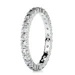 0.9 CT Round Full Eternity CVD EF/VVS Diamond Wedding Band 5