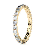 0.9 CT Round Full Eternity CVD EF/VVS Diamond Wedding Band 14