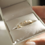 Stunning 1 TCW Marquise Moissanite Stones Half Eternity Wedding Bands