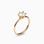 Round Solitaire Lab Grown Diamond Diamond Engagement Ring