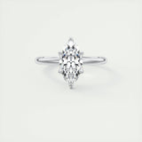 1.5 CT Marquise Solitaire CVD F/VS1 Diamond Engagement Ring 1